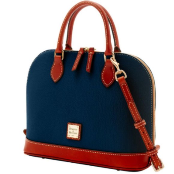 Dooney & Bourke Pebble Leather Zip Zip Satchel *AS-IS* - Picture 6 of 6